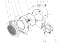 Blower Assembly Diagram and Parts List for 62933 9000001-9999999 - 1979 Toro Leaf Blower / Vacuum
