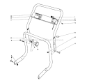 Handle Assembly Diagram and Parts List for 62933 9000001-9999999 - 1979 Toro Leaf Blower / Vacuum