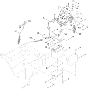 Part Location Diagram of 140-7684 Toro M7l-Lite Ztr Kit Assembly