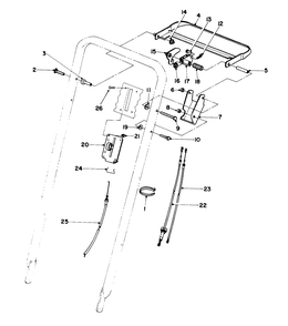 Traction Control Assembly Diagram and Parts List for 22151 5900001 - 5999999 Toro Lawn Mower