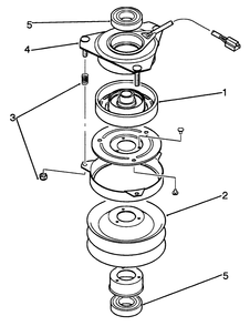 Clutch Assembly 78-6990 Diagram and Parts List for R2-16BE01 2000001 - 2999999 Toro Lawn Tractor