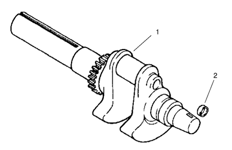 Crankshaft Diagram and Parts List for 74187 (200000001-200000500)(2000) Toro Lawn Mower