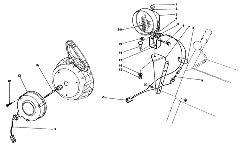 Part Location Diagram of 219-16 Toro DISCONTINUED