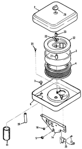 Air Cleaner Power Plus Diagram and Parts List for 31-10K803 2000001 - 2999999 Toro Lawn Tractor