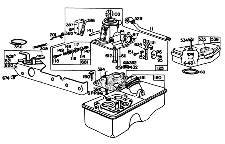 Carburetor Assembly Model 92908-1956-02 Diagram and Parts List for 20725 0000001 - 0999999 Toro Lawn Mower