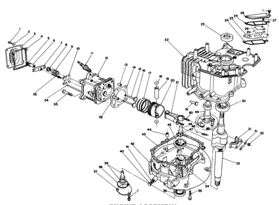Engine Assembly Diagram and Parts List for 20624 6000001 - 6999999 Toro Lawn Mower