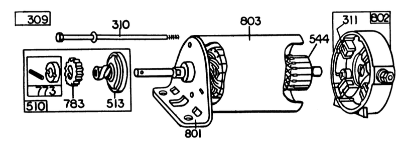 Briggs & Stratton Model 191707-5641-01 (Model 57300) Diagram and Parts List for 57300 1000001 - 1999999 Toro Lawn Tractor