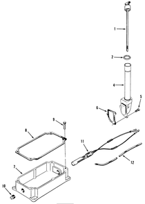Kohler Oil Pan & Dipstick Diagram and Parts List for 31-10K802 1000001 - 1999999 Toro Lawn Tractor