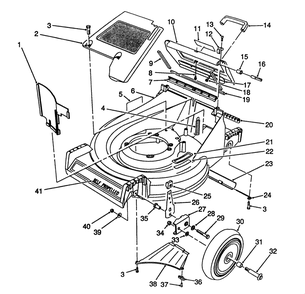 Housing Assembly (Unit Serial No. 9002426 Thru 9010533) Diagram and Parts List for 26622 9000001 - 9999999 Toro Lawn Mower