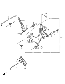 Control Assembly Diagram and Parts List for 2615 315000001 - 315999999 Toro Lawn Tractor Accessories