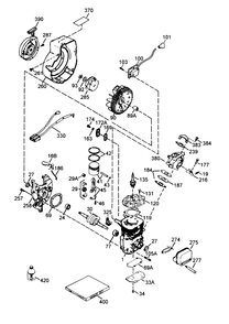 Engine Tecumseh Model No. Hsk600 Type 1680s (Model 38176 Only) Diagram and Parts List for 38176 4900001 - 4999999 Toro Snow Blower