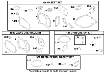 Engine Gts-200 Diagram and Parts List for 26638 9900001 - 9999999 Toro Lawn Mower