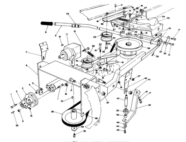Frame & Pulley Assembly 36" Snowthrower Attachment Model No. 59160 (Optional) Diagram and Parts List for 57360 6000001 - 6999999 Toro Lawn Tractor