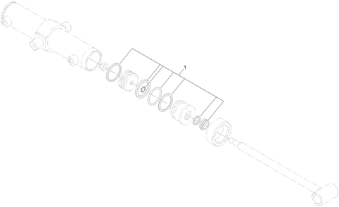 Hydraulic Cylinder Assembly No. 117-6441 Diagram and Parts List for 23208HD 400000000 - 999999999 Toro Stump Grinder
