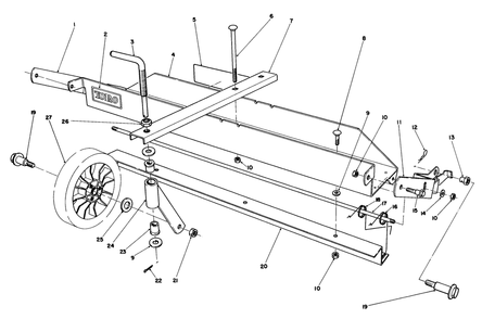 Dethatcher Kit Model No. 59126 (Optional) Diagram and Parts List for 20718C 5000001 - 5999999 Toro Lawn Mower
