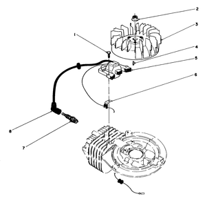 Ignition Assembly (Model No. 47pl0-1) Diagram and Parts List for 16785 1000001 - 1999999 Toro Lawn Mower