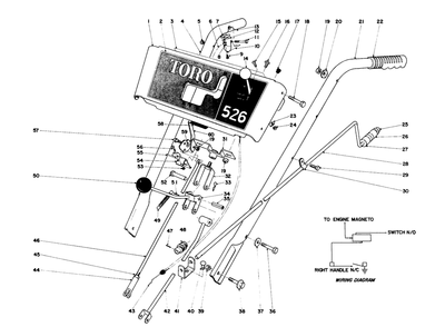 Part Location Diagram of 8-7800 Toro Throttle Control