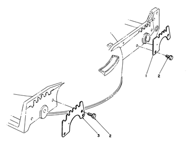 Wear Plate Kit No. 49-4080 (Optional) Diagram and Parts List for 20747C 8000001 - 8999999 Toro Lawn Mower