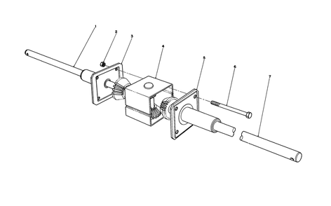 Differential Assembly Diagram and Parts List for 56190 1000001 - 1999999 Toro Lawn Tractor