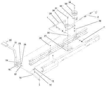 Clutch Assembly Diagram and Parts List for 71218 7900001 - 7999999 Toro Lawn Tractor