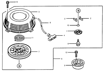 Fuel System Diagram and Parts List for 74182 (790001-799999)(1997) Toro Lawn Tractor
