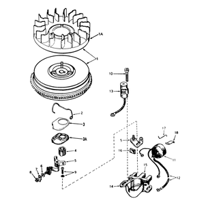 Magneto No. 610944a (5 H.P. Snowthrower Model No. 38040) Diagram and Parts List for 38040 8000001 - 8999999 Toro Snow Blower