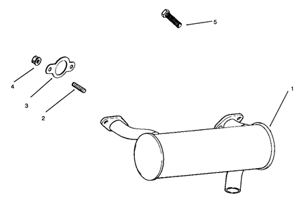 Exhaust Diagram and Parts List for 30610 390001 - 399999 Toro Lawn Tractor