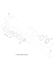 Hydraulic Cylinder Assembly No. Au8hc10007 Diagram and Parts List for 23898 400000000 - 999999999 Toro Lawn Tractor Accessories