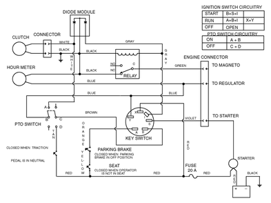 Electric Schematic Diagram and Parts List for 30612 890001 - 899999 Toro Lawn Tractor