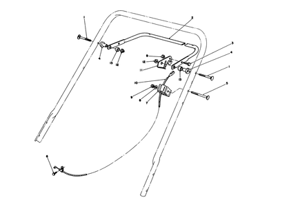 Control Assembly Diagram and Parts List for 20588 0000001 - 0999999 Toro Lawn Mower