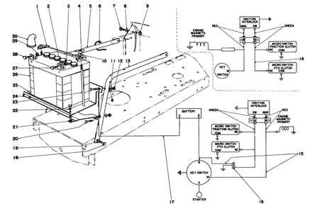 Electrical Diagram Diagram and Parts List for 57003 3000001 - 3999999 Toro Lawn Tractor