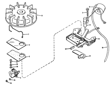Magneto No. 610659 Diagram and Parts List for 31502 5000001 - 5999999 Toro Snow Blower