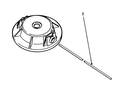 Fixed Line Head No. 51-2760 (Optional) Diagram and Parts List for 51645 5000001 - 5999999 Toro Trimmer