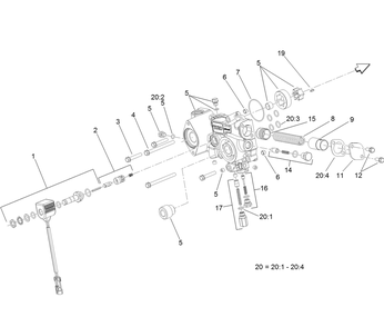 Charge Pump Housing Assembly  Transmission Assembly Diagram and Parts List for 74072 403226744-404399999 Toro Lawn Mower