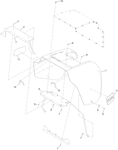 Hood Assembly No. 142-5135 Diagram and Parts List for 72144 413000000 - 999999999 Toro Lawn Tractor