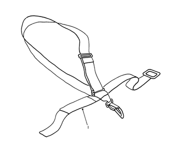 Deluxe Shoulder/Waist Harness (Optional) Diagram and Parts List for 51652 1000001 - 1999999 Toro Trimmer