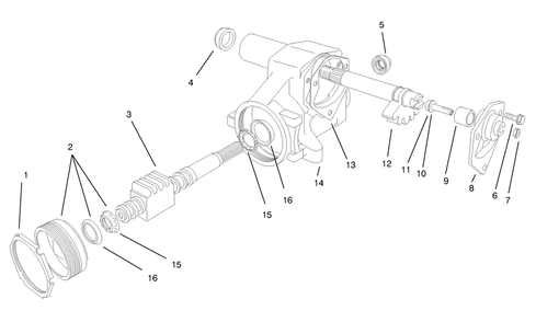 Steering Gear Assembly No. 41-8820 Diagram and Parts List for 30620 790001 - 799999 Toro Lawn Tractor