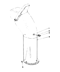 Chute Extension Kit 26-1100 Diagram and Parts List for 38090 3000001 - 3999999 Toro Snow Blower