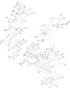 Fuel Pod Assembly Diagram and Parts List for 76401 417260000 - 417299999 Toro Lawn Tractor