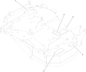 Deck Decal Assembly Diagram and Parts List for 74535 400000000 - 417199999 Toro Lawn Tractor