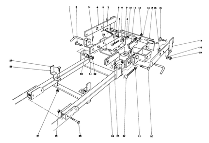 36" Snowthrower Attachment Model 59136 Diagram and Parts List for 57356 0000001 - 0999999 Toro Lawn Tractor