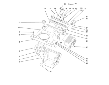 Shroud Assembly Diagram and Parts List for 38417 8900001 - 8999999 Toro Snow Blower
