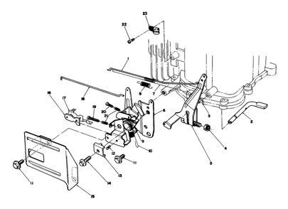 Governor Assembly (Model No. Vmh7) Diagram and Parts List for 20624 8000001 - 8999999 Toro Lawn Mower