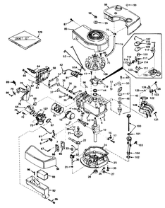 Engine Tecumseh Model No. Tnt 100-10063c Diagram and Parts List for 20610 0000001 - 0999999 Toro Lawn Mower