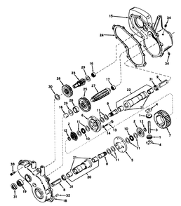 Transaxle (Peerless) Model No. 1302 Assembly Diagram and Parts List for 55256 1000001 - 1999999 Toro Lawn Tractor