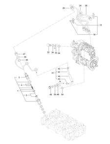 Fuel Injection Valve Assembly Diagram and Parts List for 22352 412900000 - 999999999 Toro Lawn Tractor Accessories