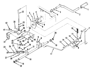 Section 6-Parking Brake Diagram and Parts List for Y1-16OE01  Toro Lawn Tractor
