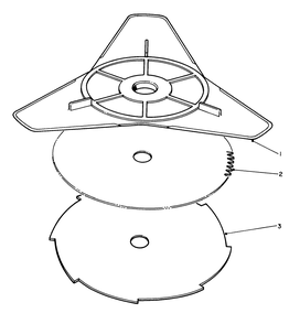 Flex, Weed Blade And Brush Blade (Optional) Diagram and Parts List for 51616 3000001 - 3999999 Toro Trimmer