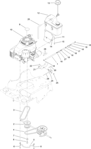 Part Location Diagram of 115-7788 Toro Fuel Cap