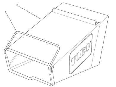 Grass Bag Assembly Model 26625b Serial Nos. 1000363-& Up Model 26625bg Serial Nos.1000301 & Up Diagram and Parts List for 26625B 1000001 - 1999999 Toro Lawn Mower